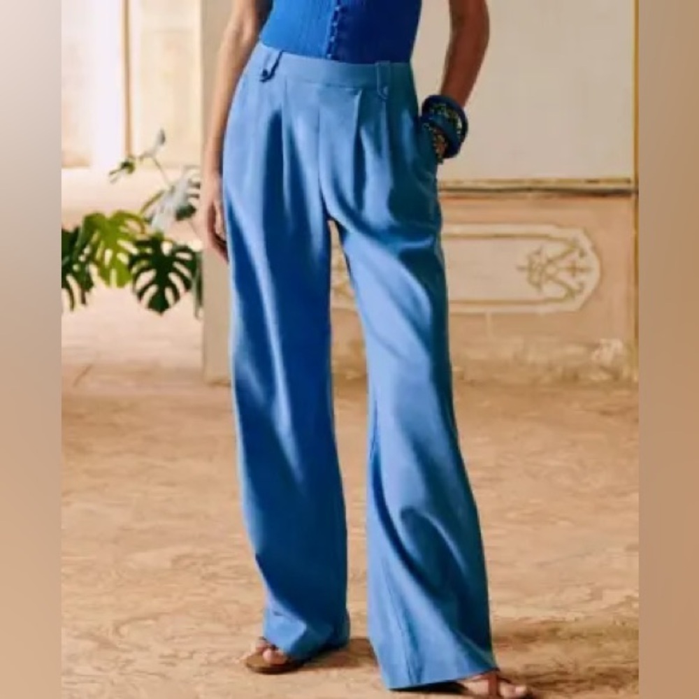 ISO Sézane Loulou trousers Vintage Blue size 36